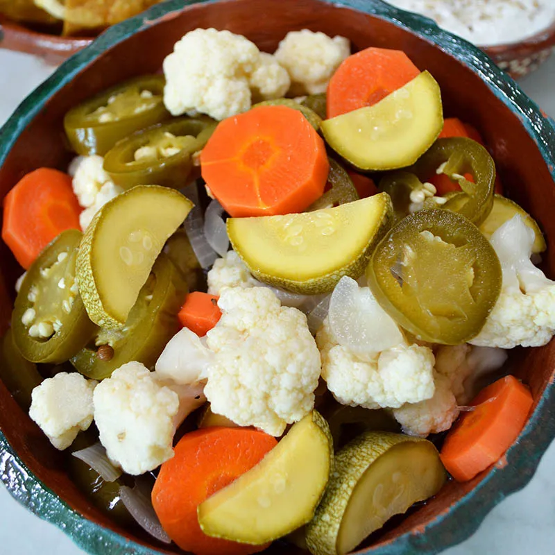 Verduras en escabeche