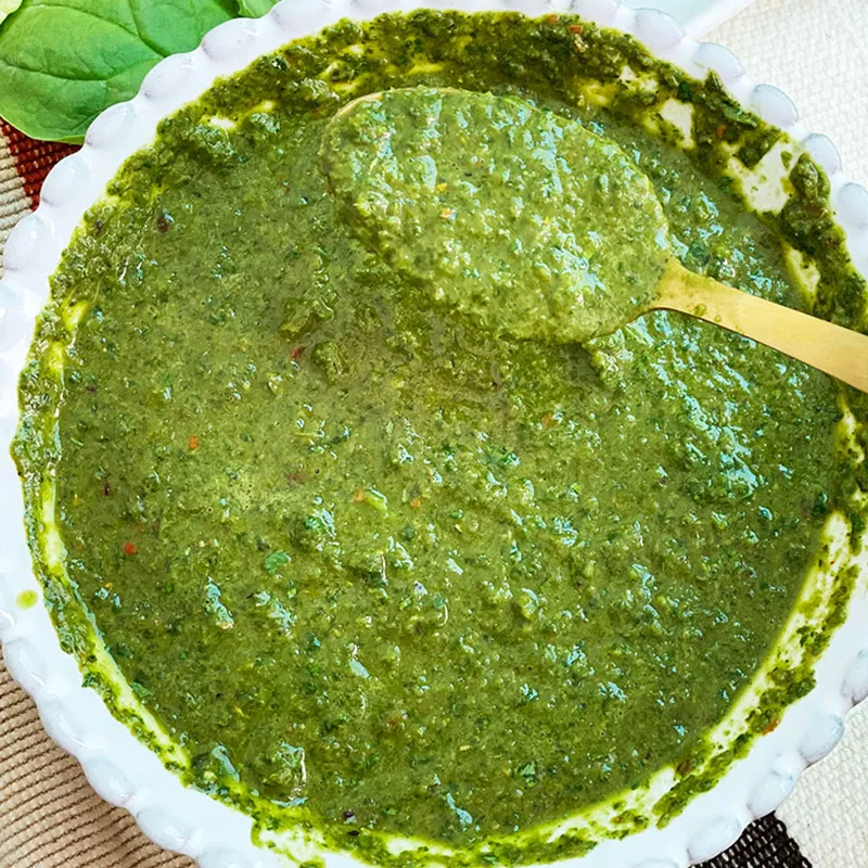 Chimichurri al espresso & balsámico