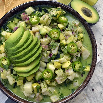 Ceviche verde de pescado