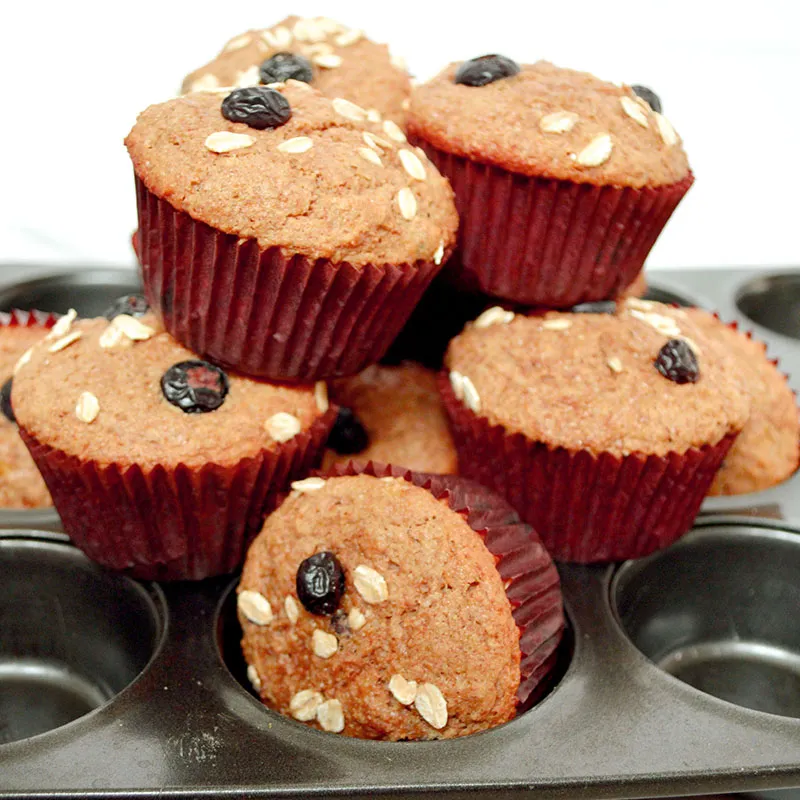 MUFFINS INTEGRALES 3 SABORES