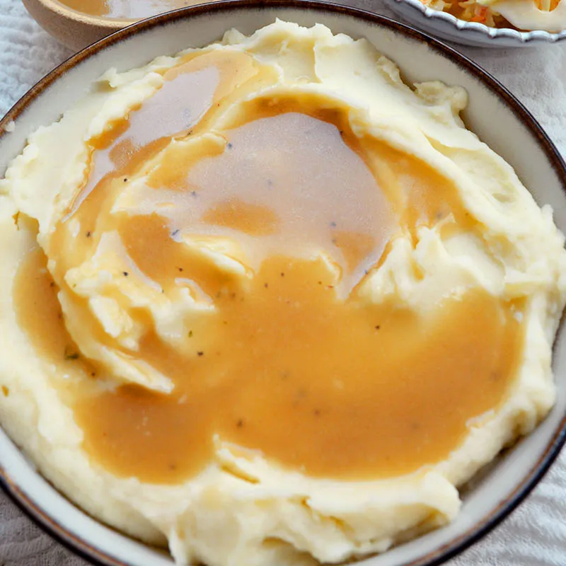 PURÉ DE PAPA CON GRAVY