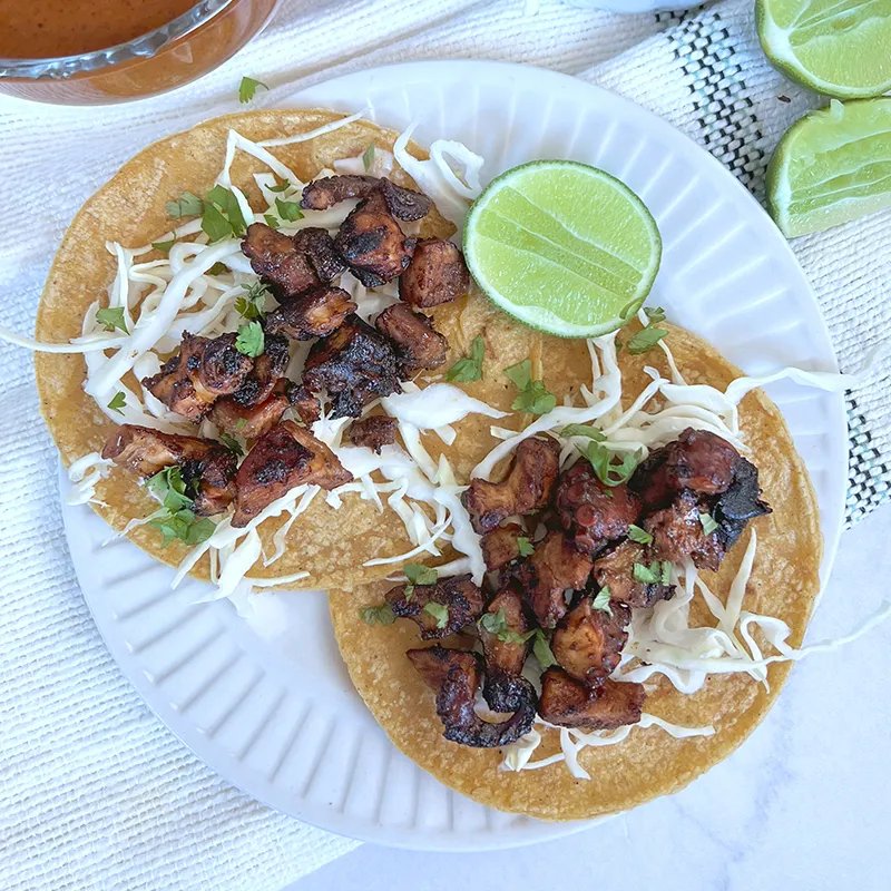 Tacos de Pulpo Zarandeado